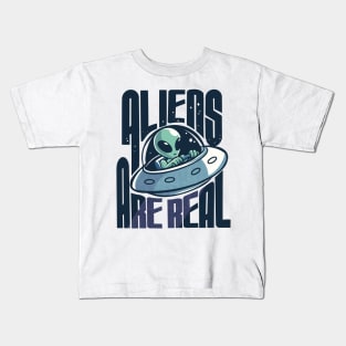 Aliens are Real Kids T-Shirt